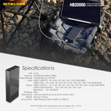 NB20000 20,000 mAh Carbon Powerbank